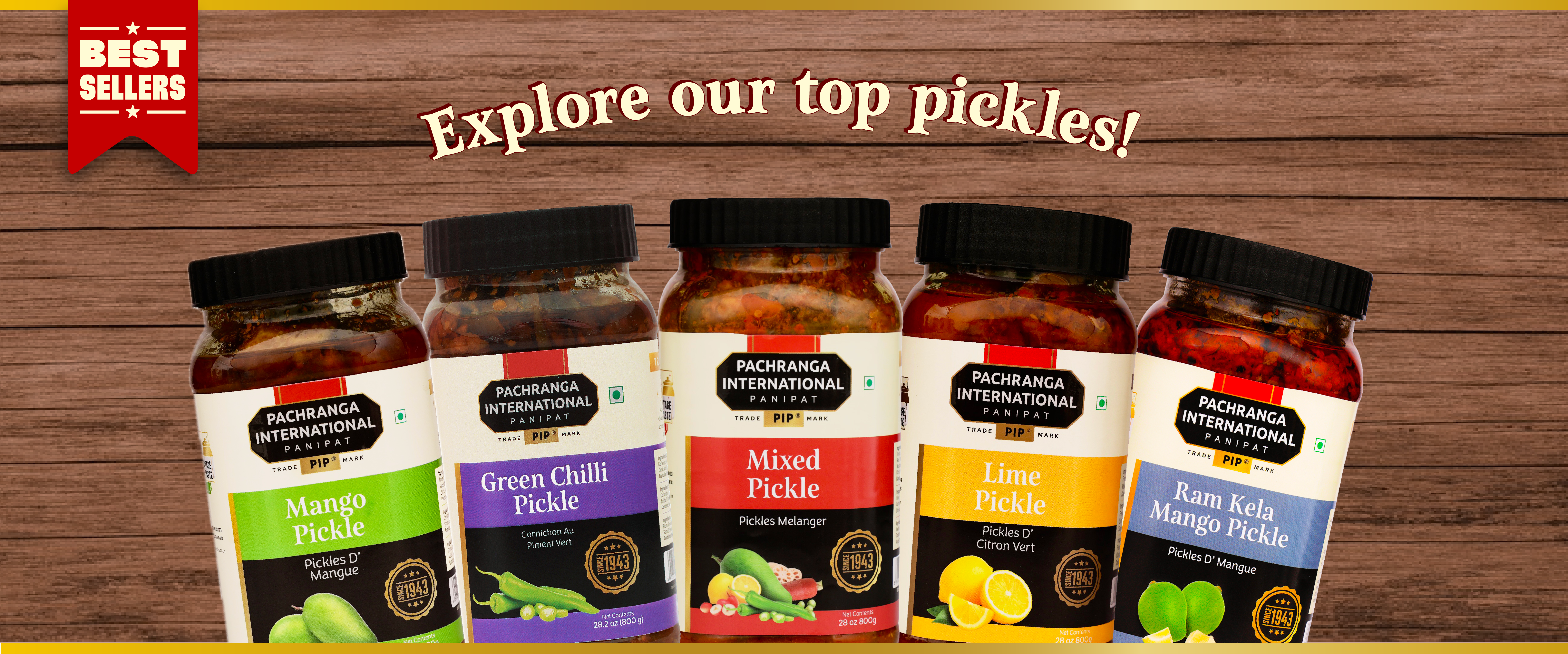 Assorted pickles and spices